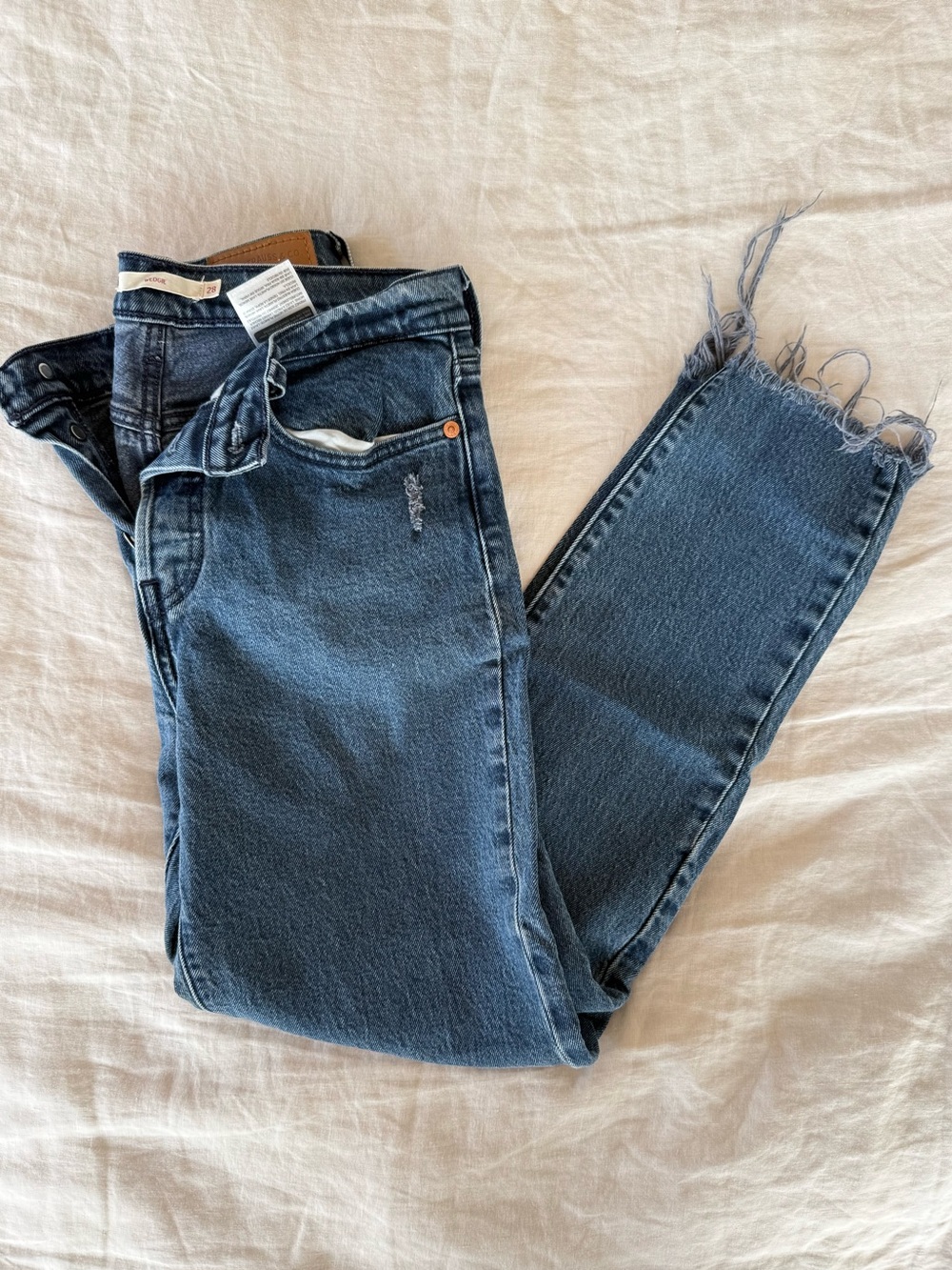 Levi's Wedgie Icon Fit Raw Hem Jeans
